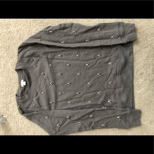 JCrew Factory Embellished Sweatshirt